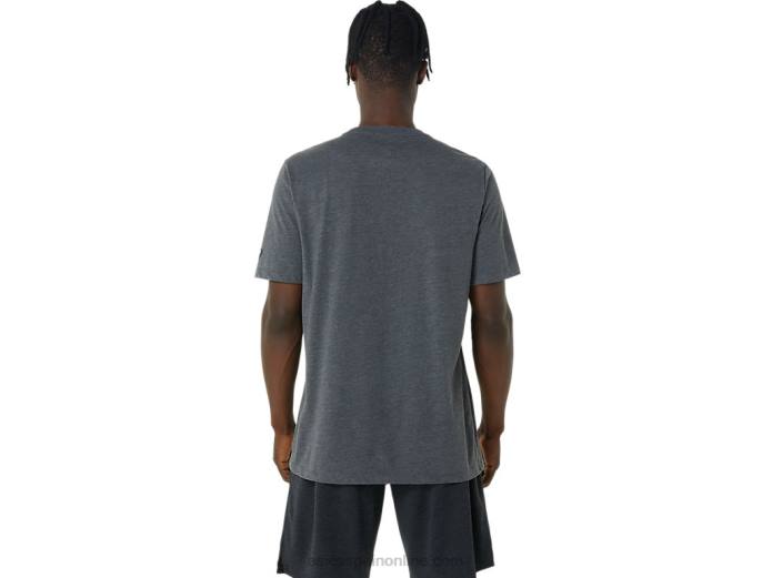 camiseta con gráfico de voleibol Asics 4L68878 brezo gris oscuro