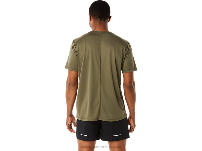 camiseta de manga corta con logo fujitrail para hombre Asics 4L681091 manto verde