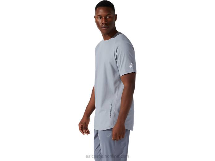 camiseta de manga corta de entrenamiento smsb para hombre Asics 4L681991 yeso