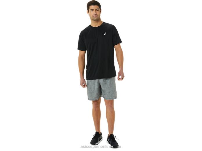 camiseta de manga corta de lyte confeccionada para hombre Asics 4L681417 rendimiento negro