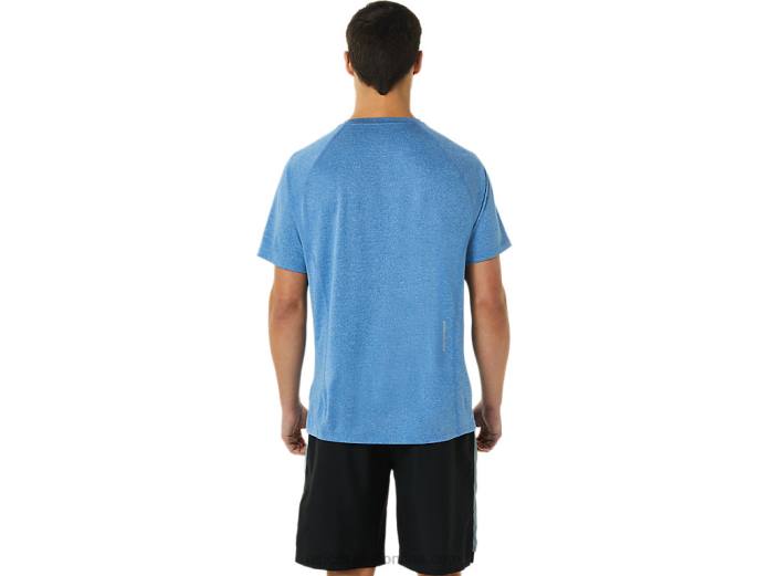 camiseta de manga corta de lyte confeccionada para hombre Asics 4L681426 lago drive brezo