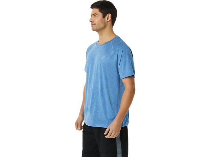 camiseta de manga corta de lyte confeccionada para hombre Asics 4L681426 lago drive brezo