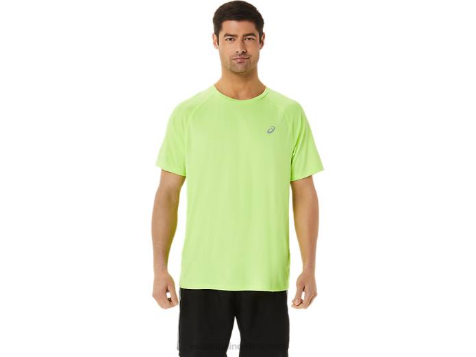 camiseta de manga corta de lyte confeccionada para hombre Asics 4L681453 peligro verde brezo