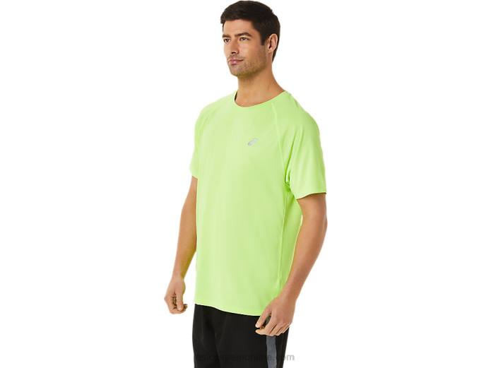 camiseta de manga corta de lyte confeccionada para hombre Asics 4L681453 peligro verde brezo