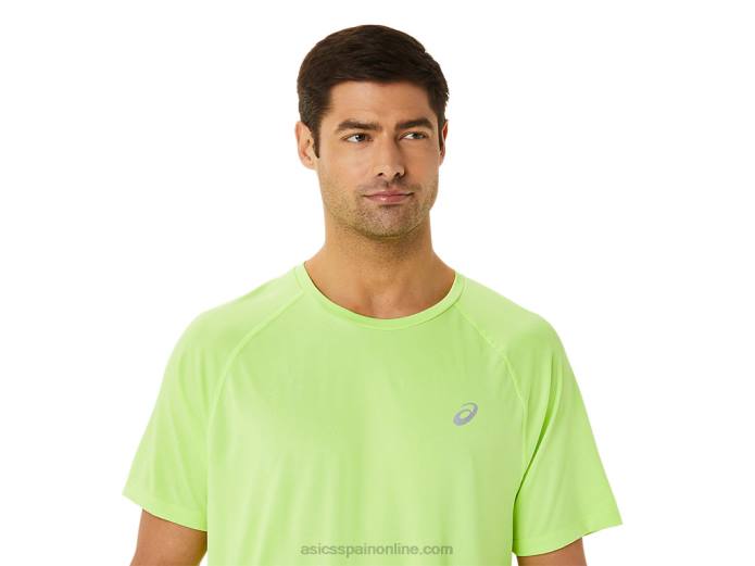 camiseta de manga corta de lyte confeccionada para hombre Asics 4L681453 peligro verde brezo