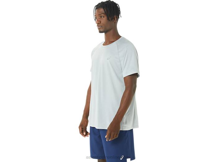 camiseta de manga corta de lyte confeccionada para hombre Asics 4L68226 brezo gris claro