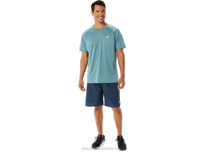 camiseta de manga corta de lyte confeccionada para hombre Asics 4L68944 brezo de pino de terciopelo