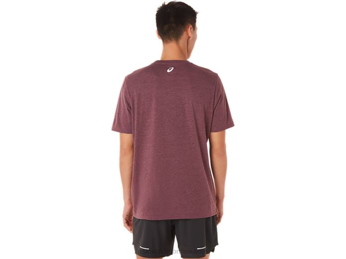 camiseta de manga corta del club de carreras Asics 4L681462 Brezo profundo de Marte