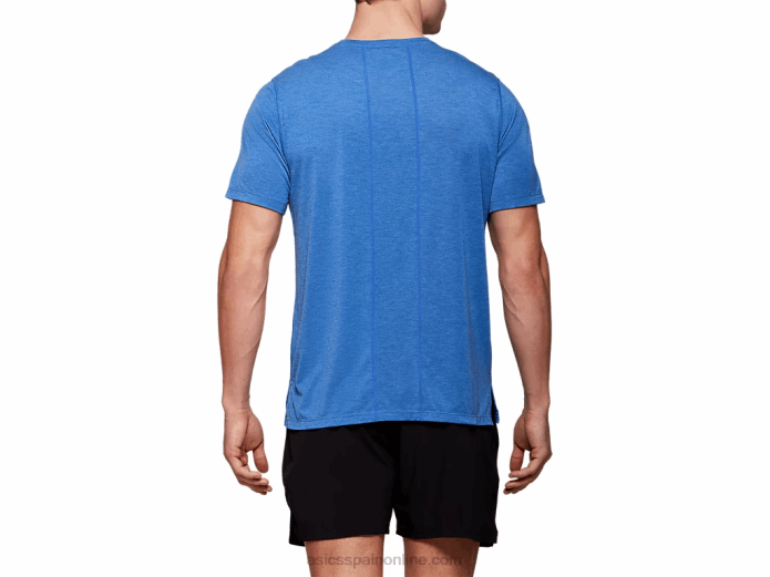 camiseta de manga corta dorai para hombre Asics 4L682121 brezo azul