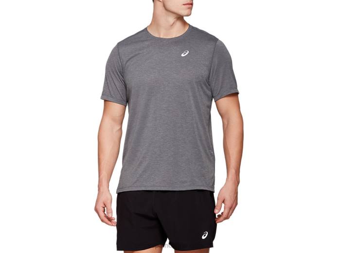 camiseta de manga corta dorai para hombre Asics 4L682122 brezo gris oscuro