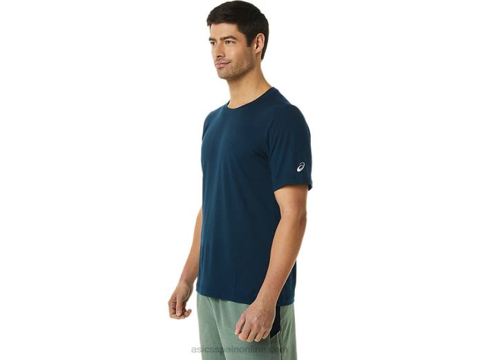 camiseta de manga corta hthr tech para hombre Asics 4L681449 lago drive brezo