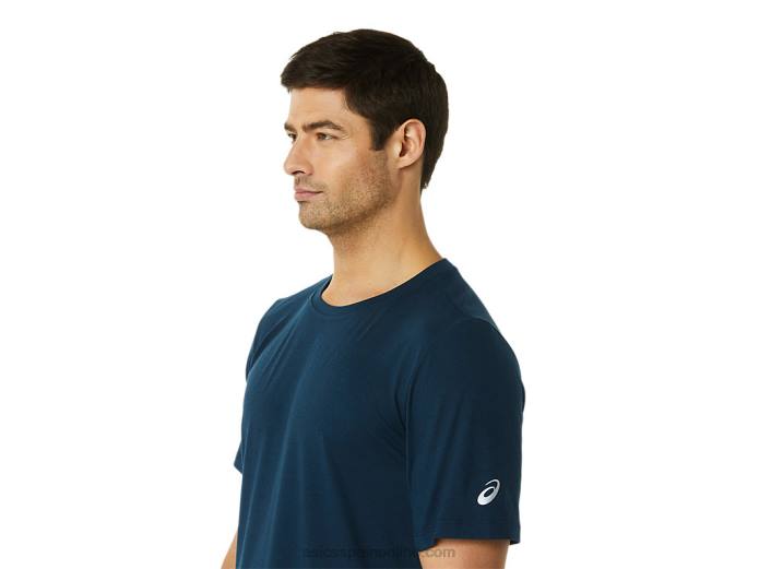 camiseta de manga corta hthr tech para hombre Asics 4L681449 lago drive brezo