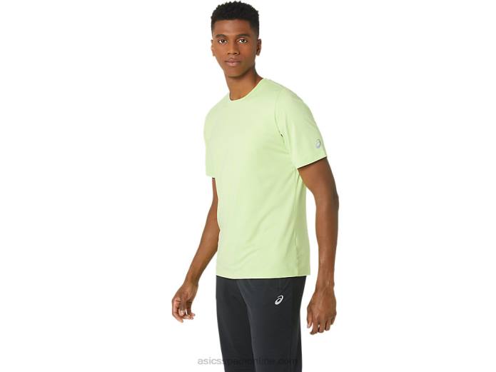 camiseta de manga corta hthr tech para hombre Asics 4L6816 brezo verde lima