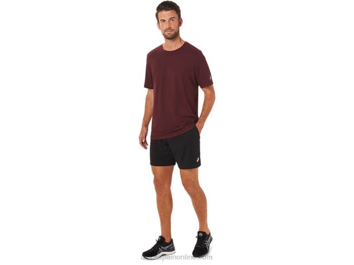 camiseta de manga corta hthr tech para hombre Asics 4L681703 Brezo profundo de Marte
