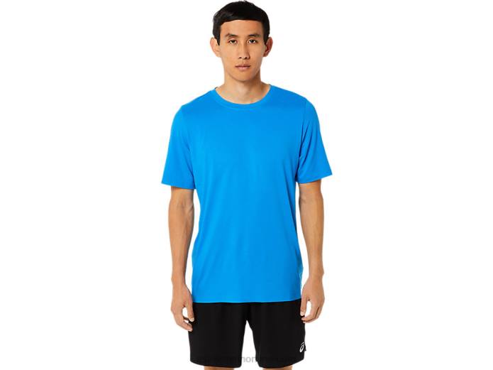 camiseta de manga corta hthr tech para hombre Asics 4L681710 brezo azul eléctrico