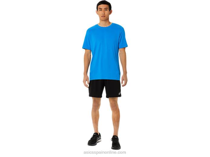 camiseta de manga corta hthr tech para hombre Asics 4L681710 brezo azul eléctrico