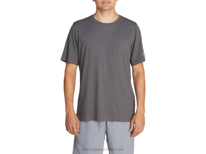 camiseta de manga corta hthr tech para hombre Asics 4L682033 brezo gris oscuro