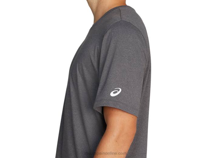 camiseta de manga corta hthr tech para hombre Asics 4L682033 brezo gris oscuro