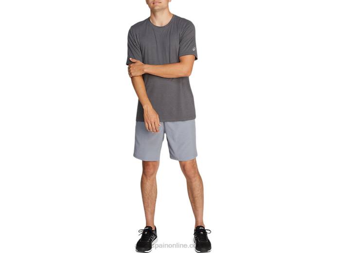 camiseta de manga corta hthr tech para hombre Asics 4L682033 brezo gris oscuro