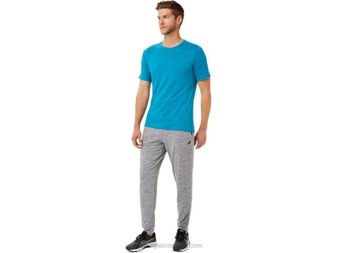 camiseta de manga corta hthr tech para hombre Asics 4L682035 azul turquesa