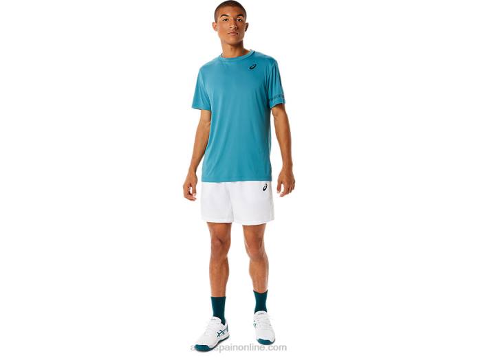 camiseta de manga corta para hombre Asics 4L681138 pino brumoso