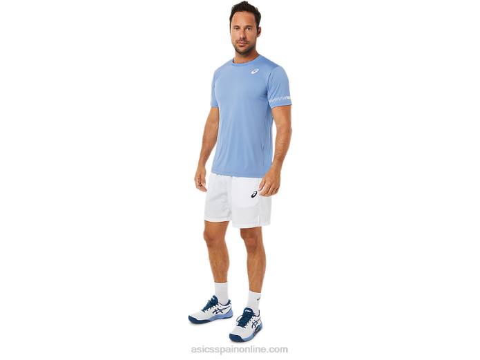 camiseta de manga corta para hombre Asics 4L681513 armonía azul