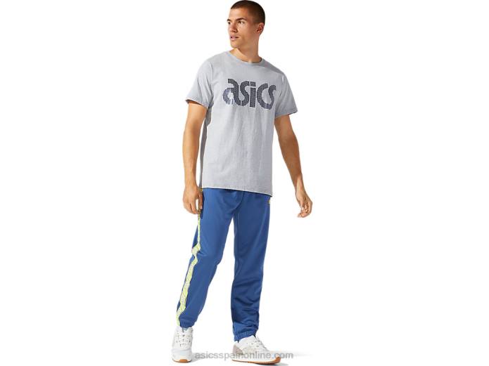 camiseta de manga corta para hombre jersey foil bl Asics 4L681897 brezo gris piamonte