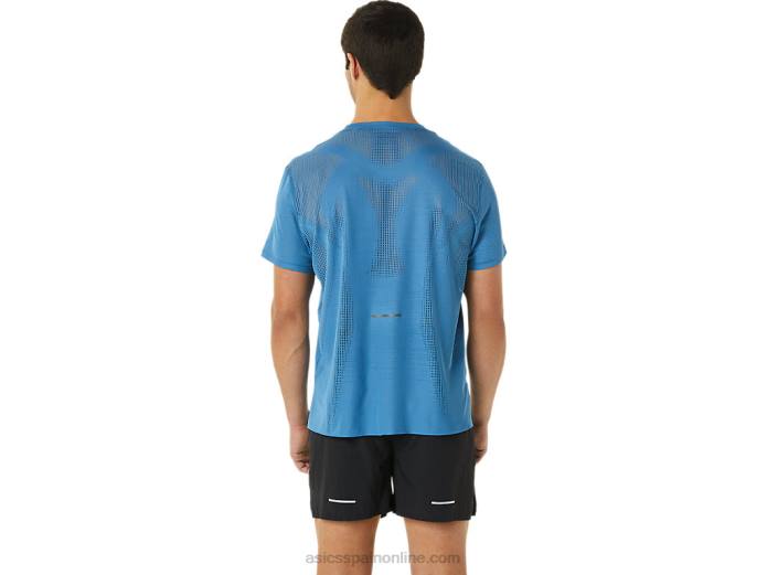 camiseta de manga corta ventilate actibreeze para hombre Asics 4L681115 azur