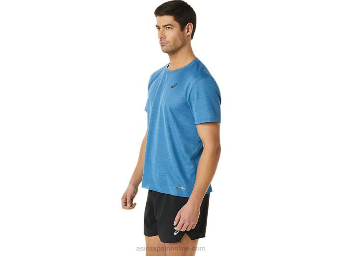 camiseta de manga corta ventilate actibreeze para hombre Asics 4L681115 azur