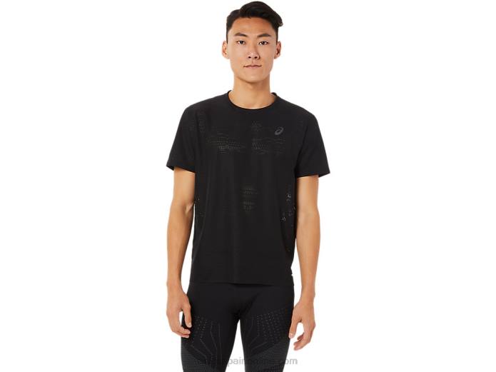 camiseta de manga corta ventilate actibreeze para hombre Asics 4L681390 rendimiento negro