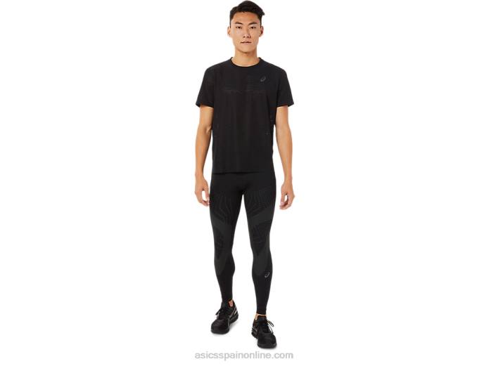 camiseta de manga corta ventilate actibreeze para hombre Asics 4L681390 rendimiento negro