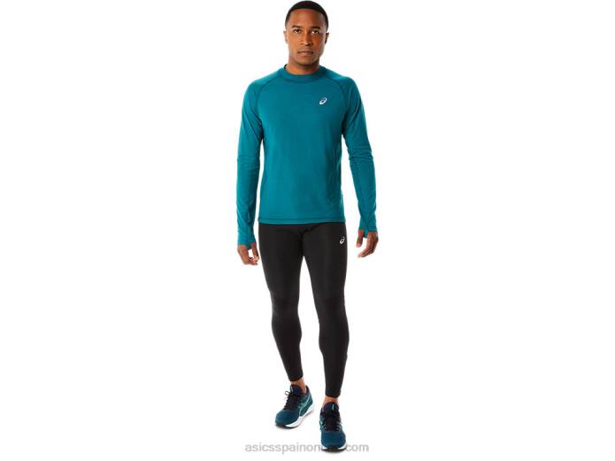 camiseta de manga larga de invierno para hombre Asics 4L68854 pino terciopelo