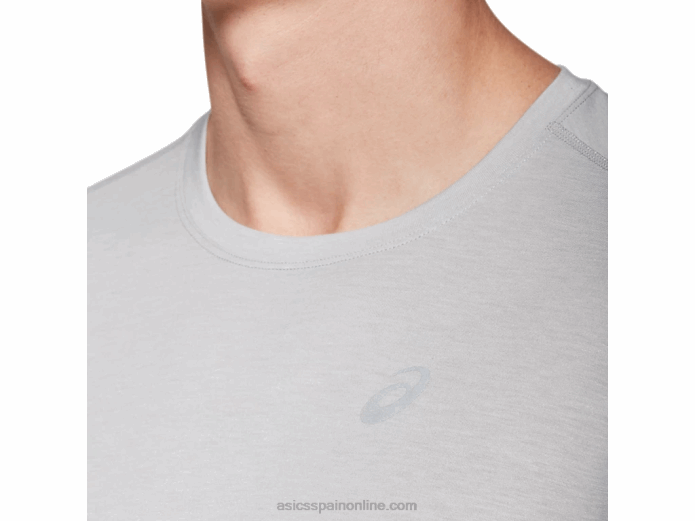 camiseta de manga larga dorai para hombre Asics 4L681986 brezo gris claro