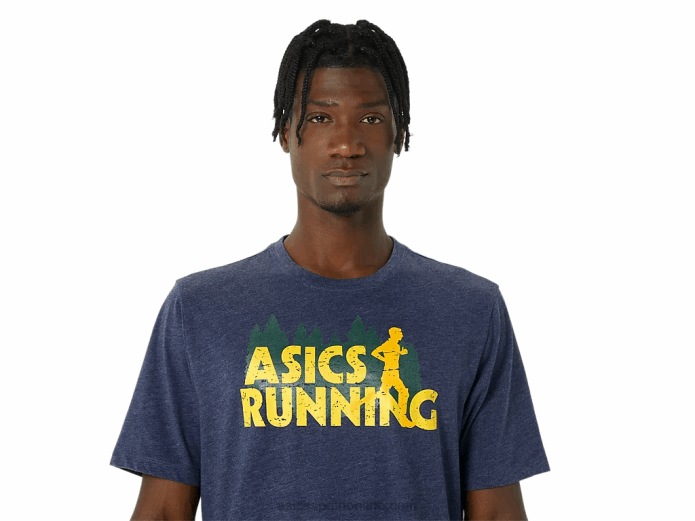 camiseta de trail run de hoja perenne Asics 4L68803 brezo chaquetón