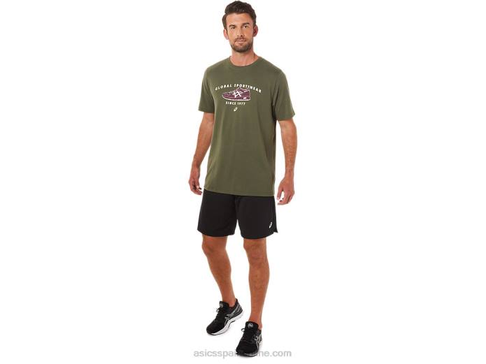camiseta deportiva de 1977 Asics 4L681654 lienzo de oliva