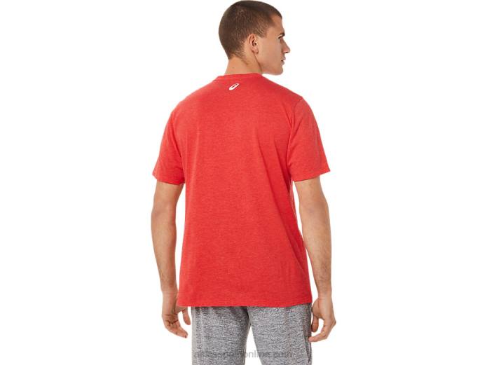 camiseta deportiva de 1977 Asics 4L68781 brezo rojo clásico
