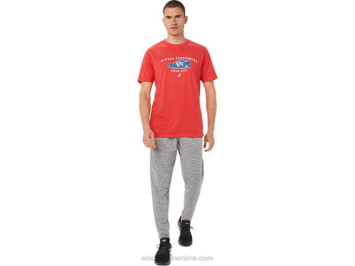 camiseta deportiva de 1977 Asics 4L68781 brezo rojo clásico