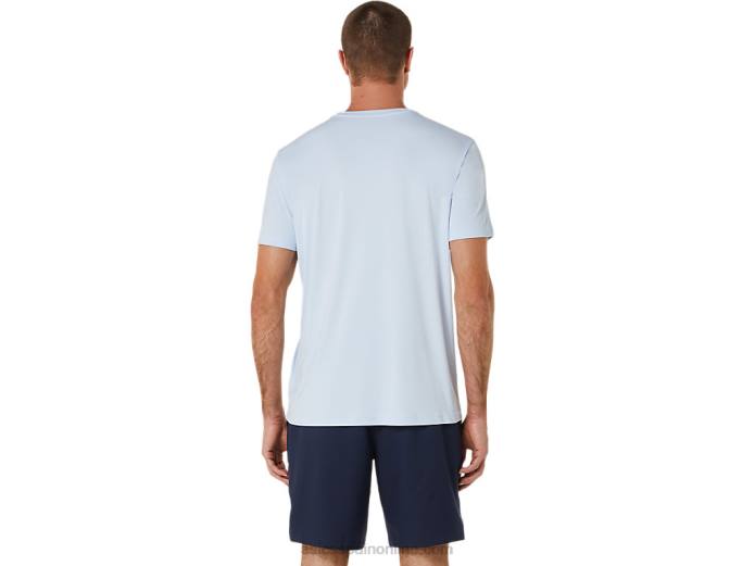 camiseta gráfica court gs para hombre Asics 4L68474 cielo suave