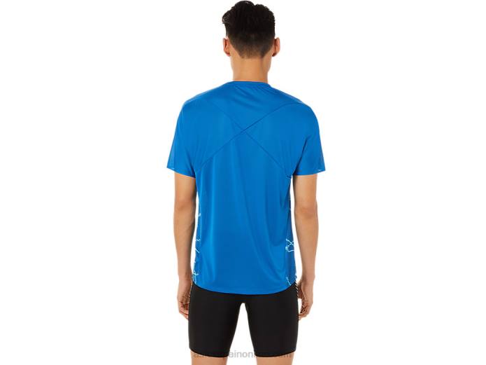 camiseta ligera de manga corta para hombre Asics 4L681443 unidad de lago