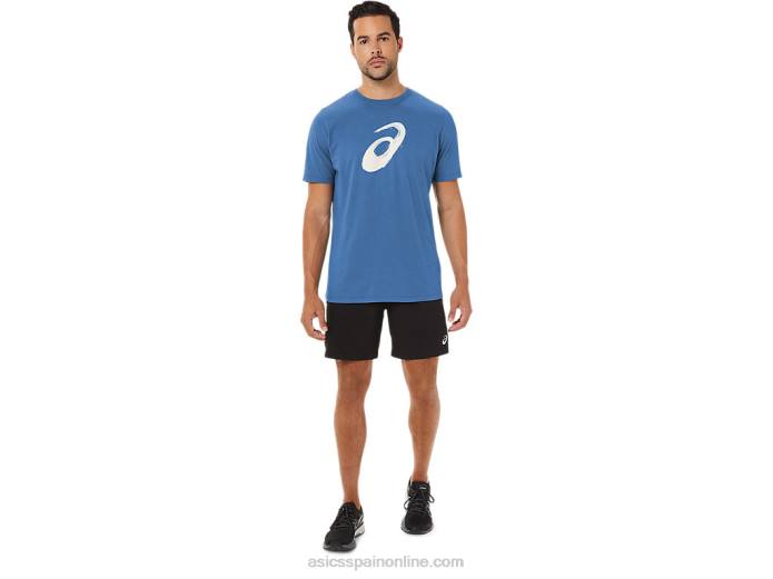 camiseta manga corta pincel Asics 4L681057 azur