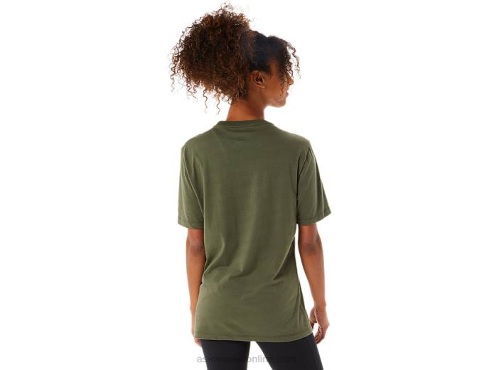 camiseta manga corta pincel Asics 4L681258 lienzo de oliva