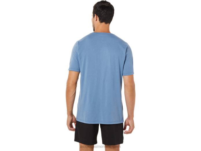 camiseta manga corta pincel Asics 4L681742 tormenta azul