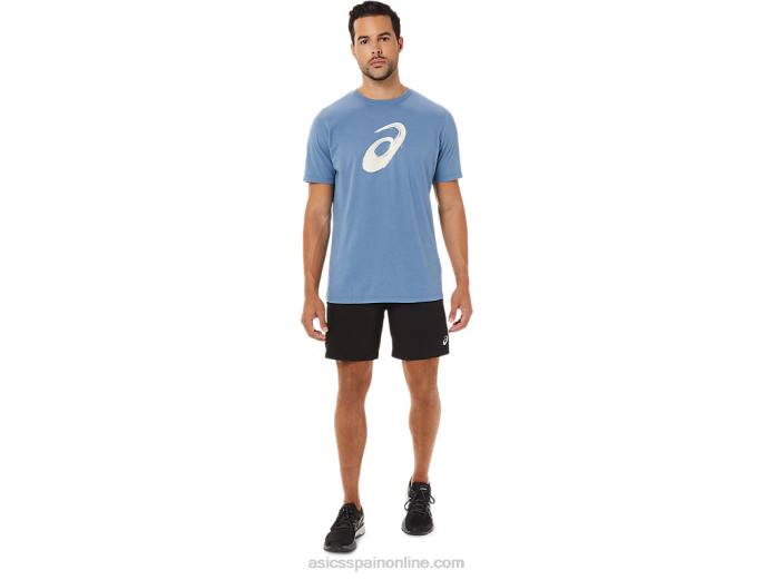 camiseta manga corta pincel Asics 4L681742 tormenta azul