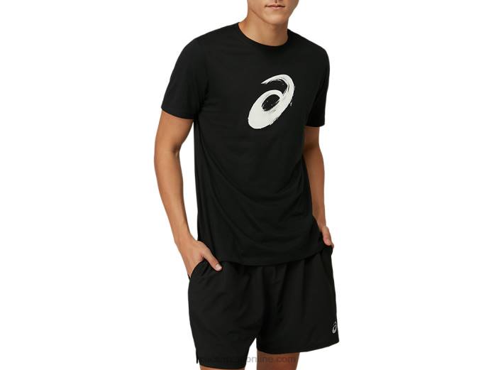 camiseta manga corta pincel Asics 4L682075 rendimiento negro