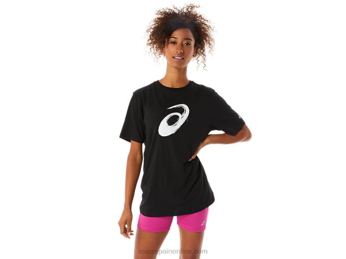camiseta manga corta pincel Asics 4L682075 rendimiento negro