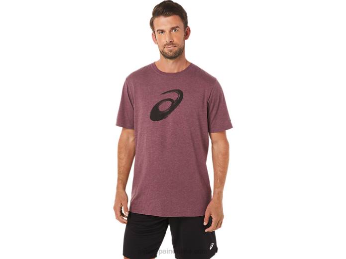 camiseta manga corta pincel Asics 4L682078 Brezo profundo de Marte