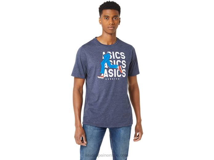 camiseta unisex blue jean mile crew Asics 4L6825 brezo chaquetón