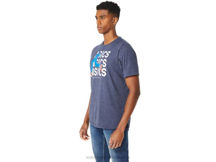 camiseta unisex blue jean mile crew Asics 4L6825 brezo chaquetón