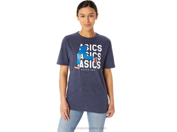 camiseta unisex blue jean mile crew Asics 4L6825 brezo chaquetón