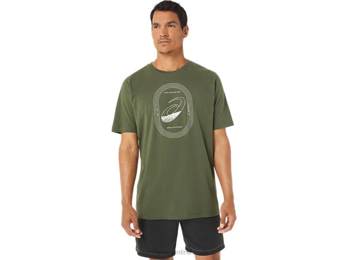 espiral una camiseta de pista y campo Asics 4L681267 lienzo de oliva